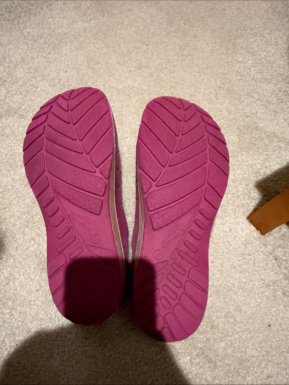 Dansko Women's Bright Pink Slip-On Clogs